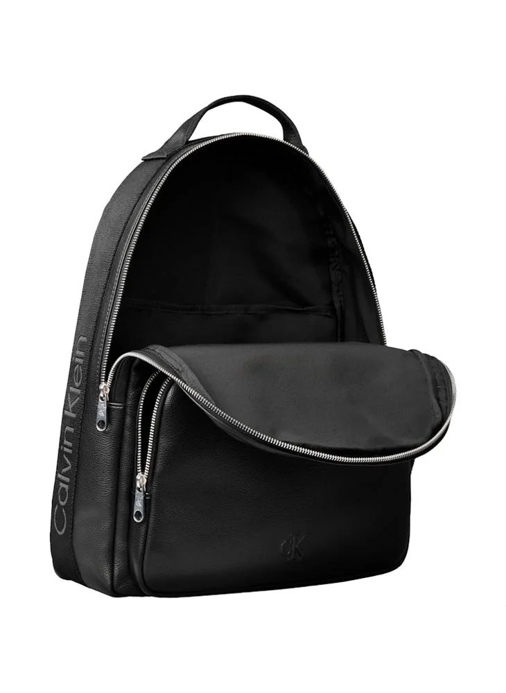 CALVIN KLEIN Black Logo Webbing Strap Round Backpack for Men | Best Price UAE